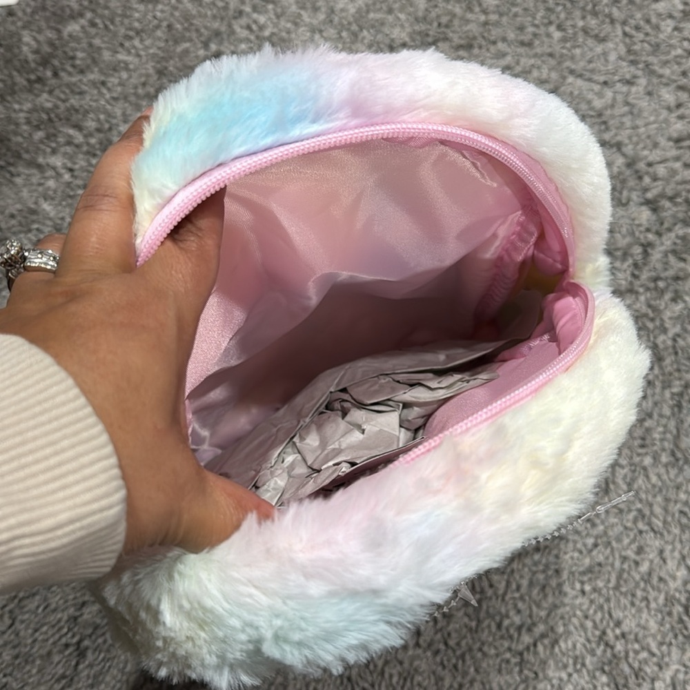 Claire's Pastel Unicorn Backpack - Picture 6 of 7
